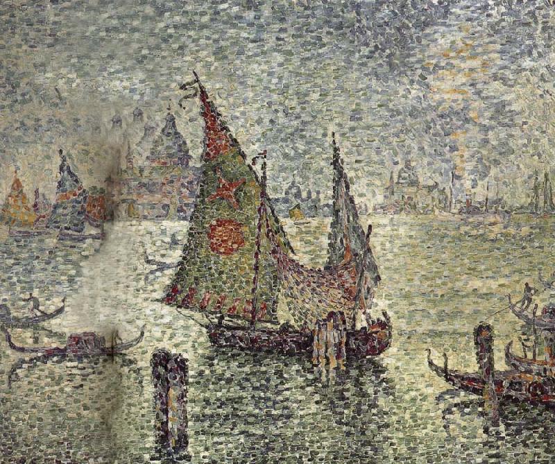 Paul Signac Green Sailboat china oil painting image